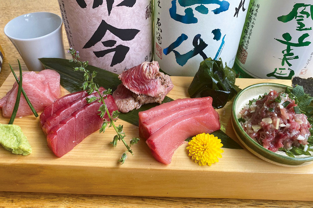 きんの藏(きんの蔵)、キンクラの料理「生本マグロお任せ5種盛り合わせ」